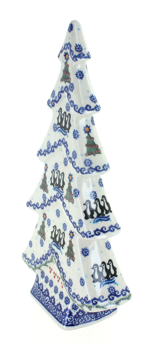 Arctic Holidays Flat Christmas Tree Polish Pottery