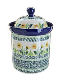 Polish Pottery Dandelion Medium Canister