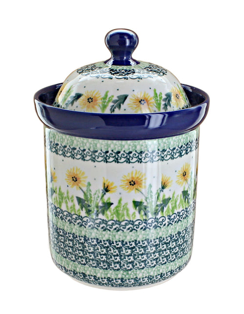 Polish Pottery Dandelion Medium Canister