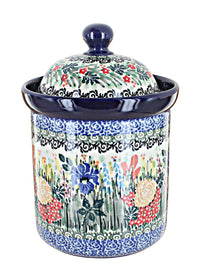 Polish Pottery Summer Blooms Medium Canister
