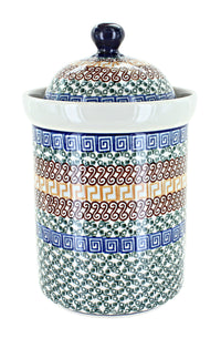 Athena Large Canister Polish Pottery