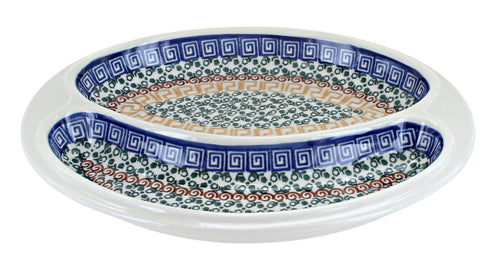 Polish Pottery Athena Bratwurst Plate