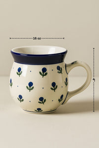 Blueberry Bubble Mug Polish Pottery