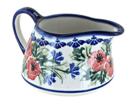 Polish Pottery Cherry Red Bouquet Gravy Boat