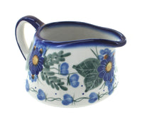 Polish Pottery Forget Me Not Gravy Boat