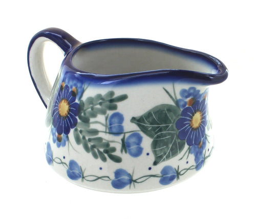 Polish Pottery Forget Me Not Gravy Boat