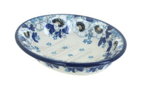Polish Pottery Georgia Blue Soap Dish
