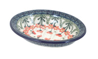 Polish Pottery Peach Posy Soap Dish