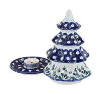 Alyce Medium Christmas Tree Luminary Polish Pottery