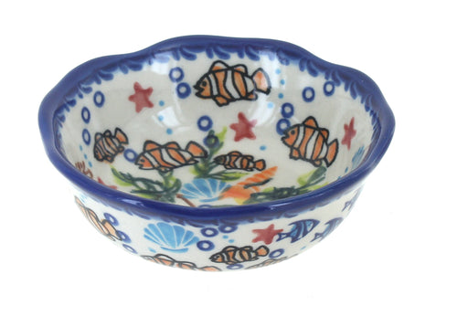 Polish Pottery Atlantis Small Scallop Bowl