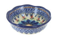 Polish Pottery Autumn Burst Small Scallop Bowl