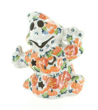 Polish Pottery Pumpkin Patch Ghost
