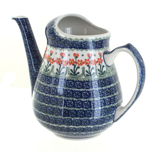 Polish Pottery Peach Posy Watering Can