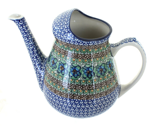 Polish Pottery Mardi Gras Watering Can