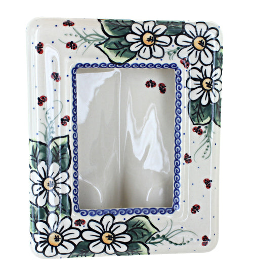 Polish Pottery Ladybug Frame