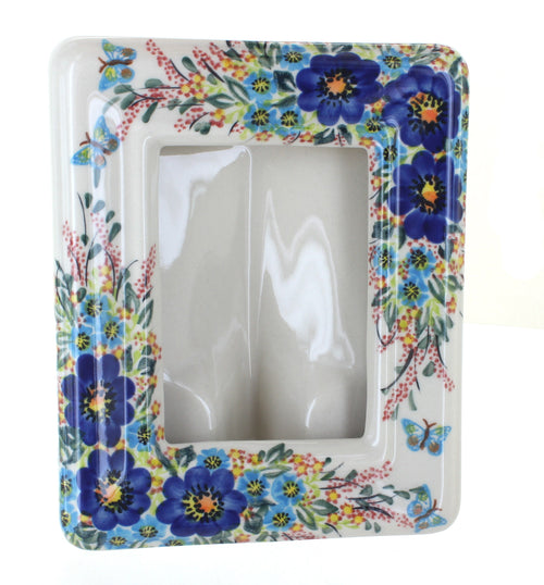 Polish Pottery Garden of Blue Frame