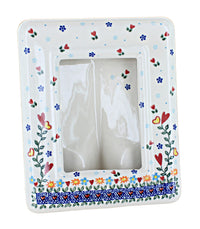 Polish Pottery Hearts & Flowers Frame