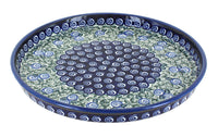 Polish Pottery Seaside Swirl Torte Plate