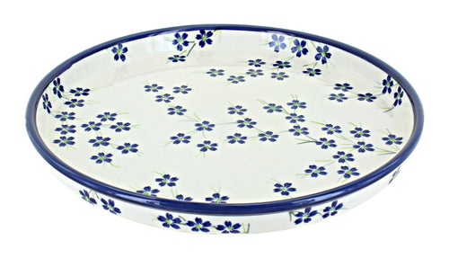 Polish Pottery Willow Torte Plate