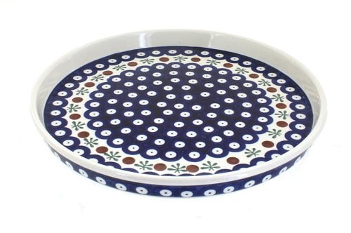 Polish Pottery Nature Torte Plate