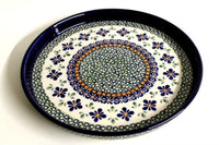 Mosaic Flower Torte Plate Polish Pottery