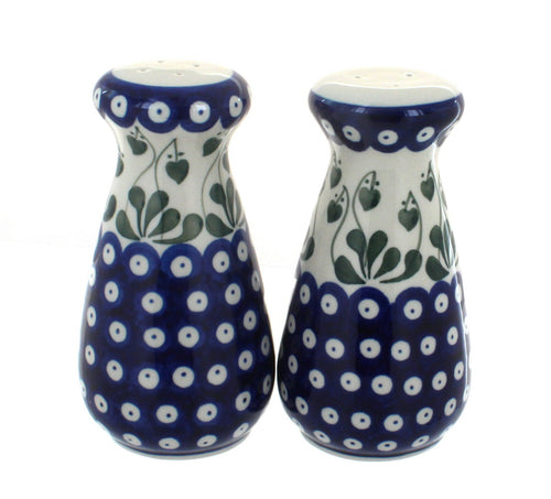 Alyce Large Salt & Pepper Shakers Polish Pottery
