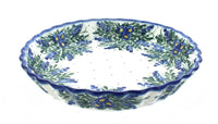 Polish Pottery Hyacinth Pie Plate