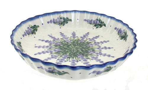 Polish Pottery Lavender Fields Pie Plate