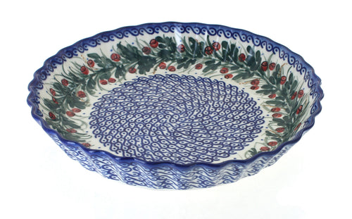 Polish Pottery Berry Pie Plate