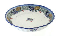 Polish Pottery Pinecone Pie Plate