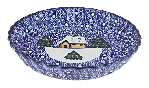 Winter Forest Pie Plate