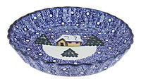 Polish Pottery Winter Forest Pie Plate