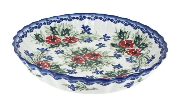 Cherry Red Bouquet Pie Plate
