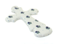 Polish Pottery Blueberry Cross