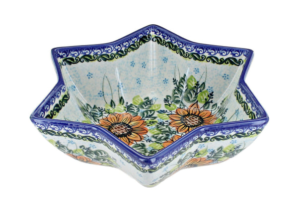 Sunflower Splendor Star Bowl