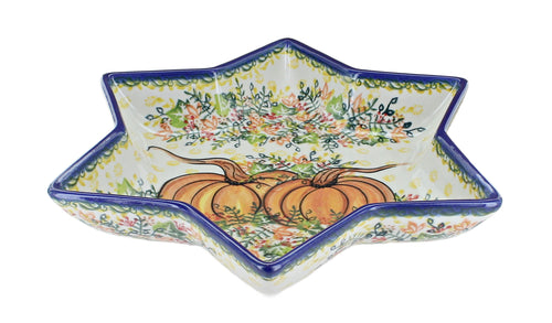 Polish Pottery Harvest Festival Star Dish