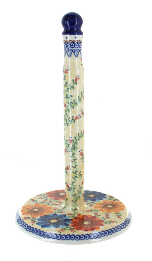 Polish Pottery Autumn Burst Paper Towel Holder