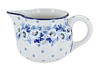 Polish Pottery Georgia Blue Small Pitcher