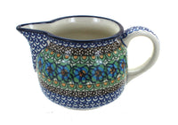 Polish Pottery Mardi Gras Small Pitcher