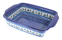 Polish Pottery Savannah Medium Rectangular Baker with Handles