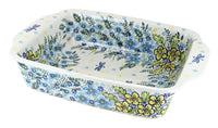 Polish Pottery Alyssa Medium Rectangular Baker with Handles
