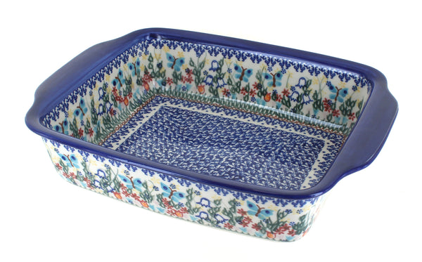 Garden of Eden Medium Rectangular Baker with Handles