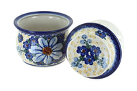 Daisy Surprise French Butter Dish Polish Pottery