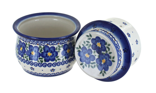 Spring Blossom French Butter Dish Polish Pottery