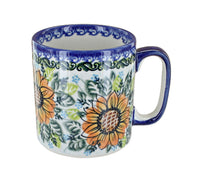Polish Pottery Sunflower Splendor Coffee Mug
