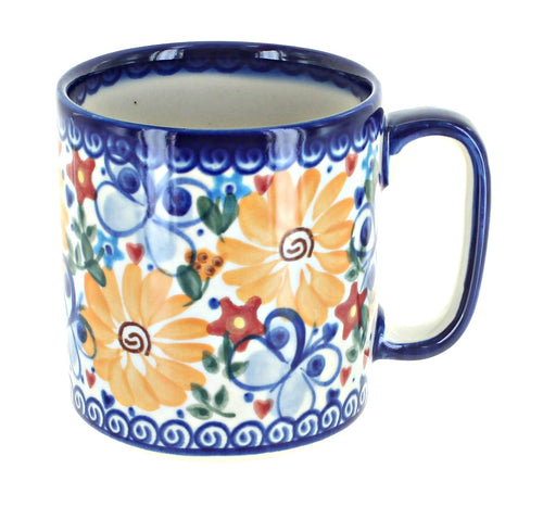 Polish Pottery Butterfly Coffee Mug