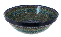 Polish Pottery Mardi Gras Large Serving Bowl