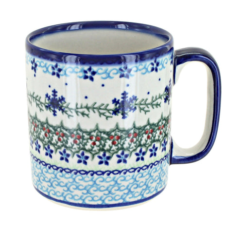 Polish Pottery Winter Celebration Coffee Mug