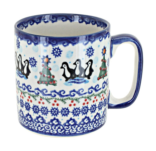 Arctic Holidays Coffee Mug Polish Pottery
