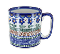 Polish Pottery Aztec Flower Coffee Mug